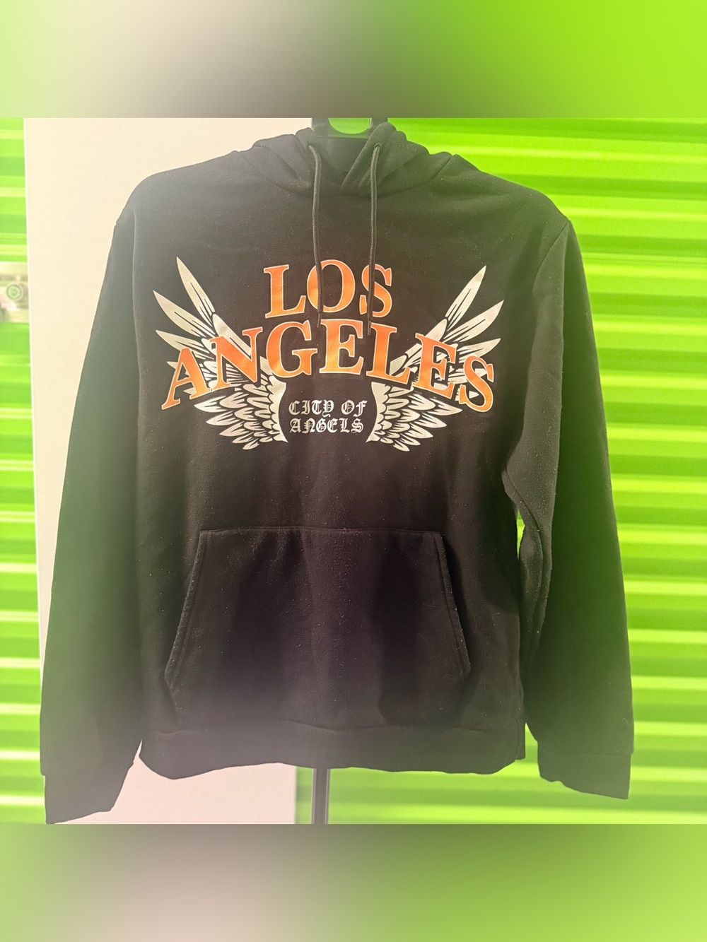 Los Angeles Graphic Black Hoodie Sweatshirt -